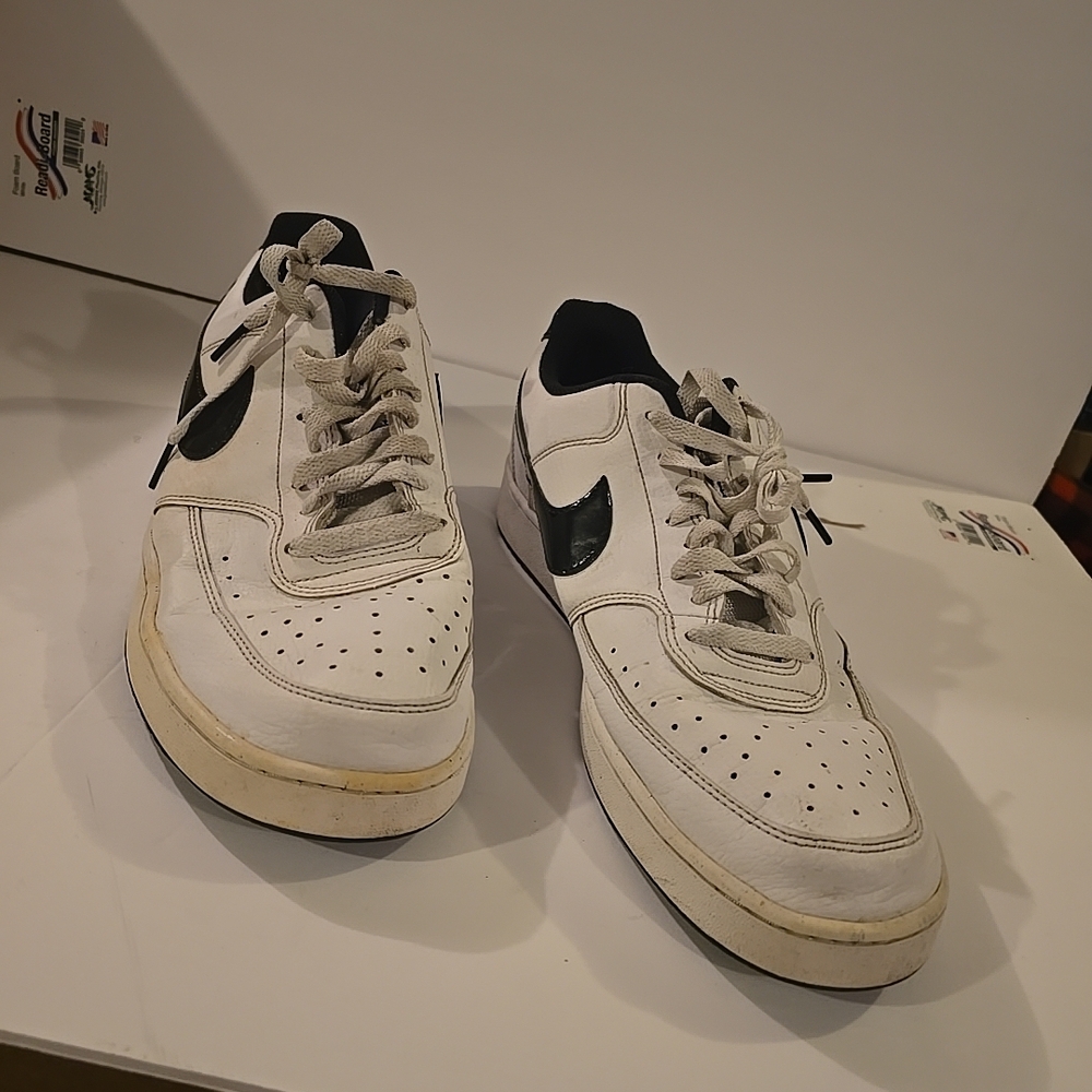 Nike White and Black Athletic Shoes